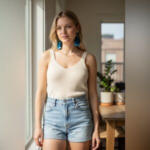 Blue Tassel Earrings